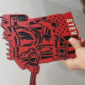 Red superhero decorative frame